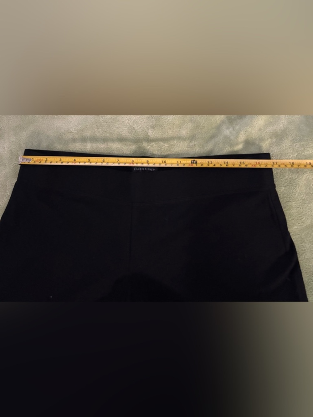 NWT $168 Eileen Fisher Washable Crepe Staight Leg Pant w/Yoke. Large - Picture 3 of 7